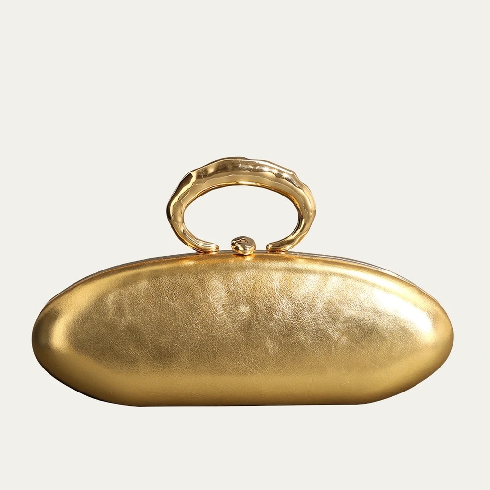 Alexis Bittar Molten Gold Bullet Minaudière